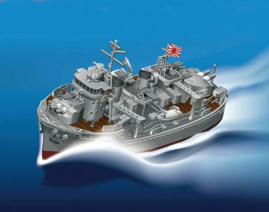 Qstyle EX Series, Chibimaru Ship Yukikaze (with Etching Parts) - Fujimi - FUJ