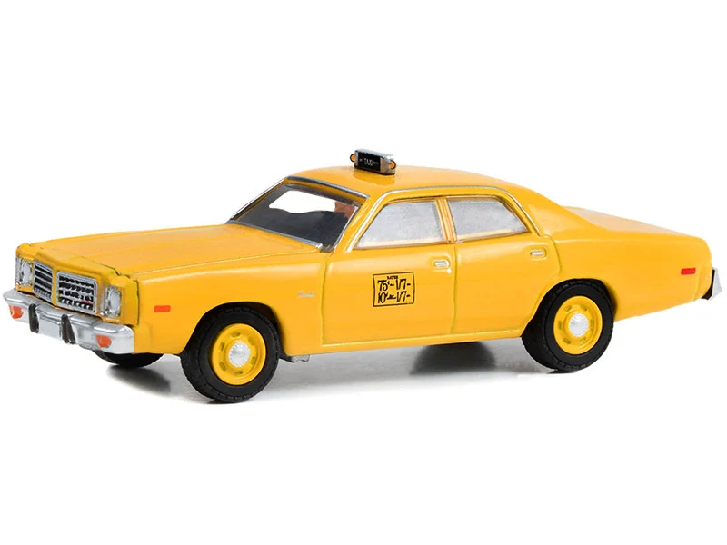 1975 Dodge Coronet NYC Taxi Yellow "Hobby Exclusive" 1/64 Diecast Model by Greenlight - Dodge Models
