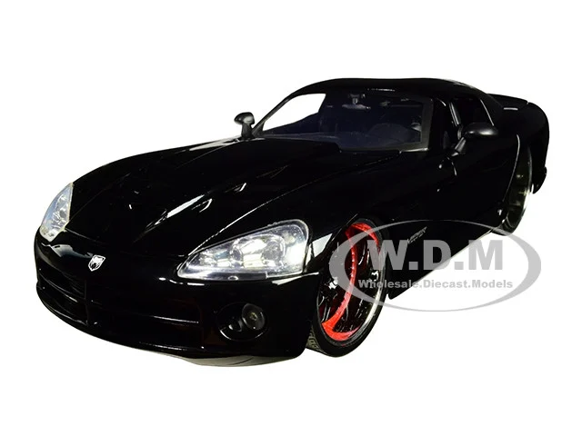 Letty's Dodge Viper SRT 10 Black "Fast & Furious" Movie 1/24 Diecast Model Car by Jada - Dodge Models