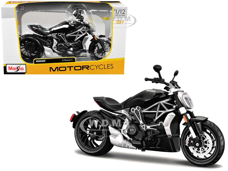 Ducati X Diavel S Black 1/12 Diecast Motorcycle Model by Maisto - Ducati Motorcycles