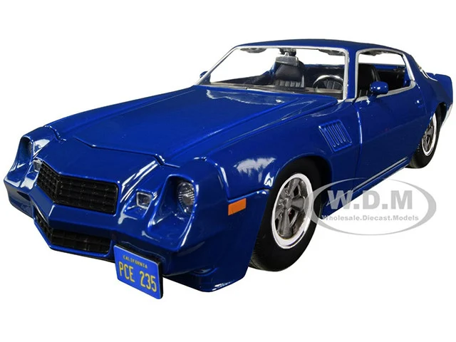 Billy's Chevrolet Camaro Z28 Dark Blue with Collectible Coin "Stranger Things" (2016) TV Series 1/24 Diecast Model Car by Jada - Chevrolet Models