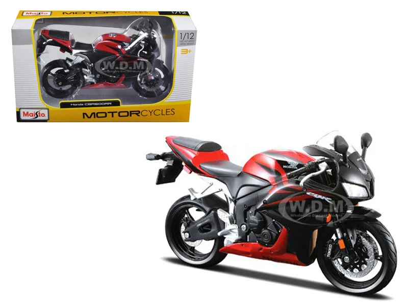 Honda CBR 600RR Red and Black 1/12 Diecast Motorcycle Model by Maisto - Honda Motorcycles