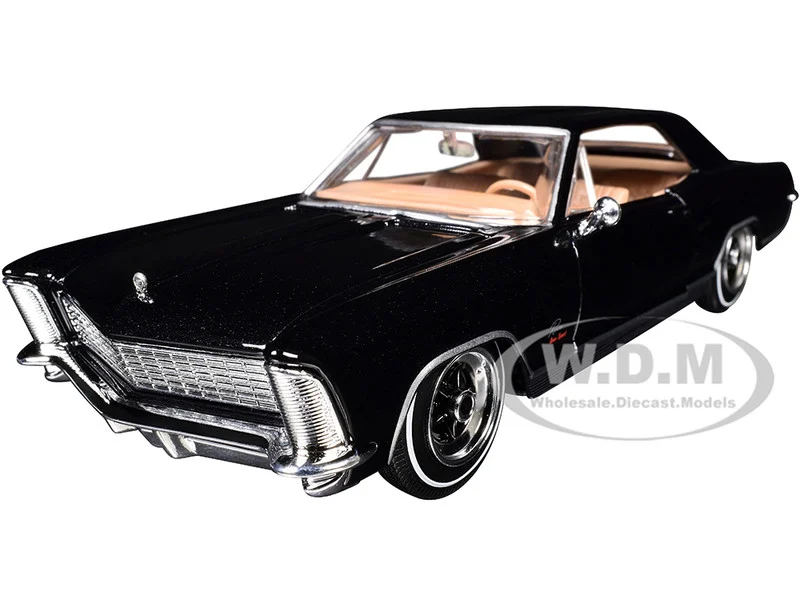 1965 Buick Riviera Gran Sport Black Metallic "Special Edition" Series 1/26 Diecast Model Car by Maisto - Buick Models