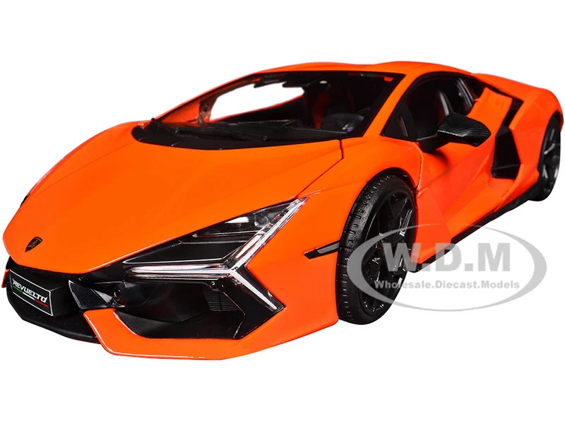 Lamborghini Revuelto Orange "Special Edition" Series 1/18 Diecast Model Car by Maisto - Lamborghini Models