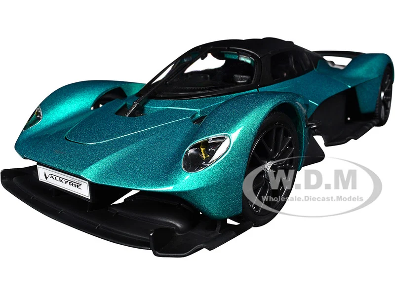 Aston Martin Valkyrie Green Metallic with Matt Black Top "Special Edition" Series 1/18 Diecast Model Car by Maisto - Aston Martin Models