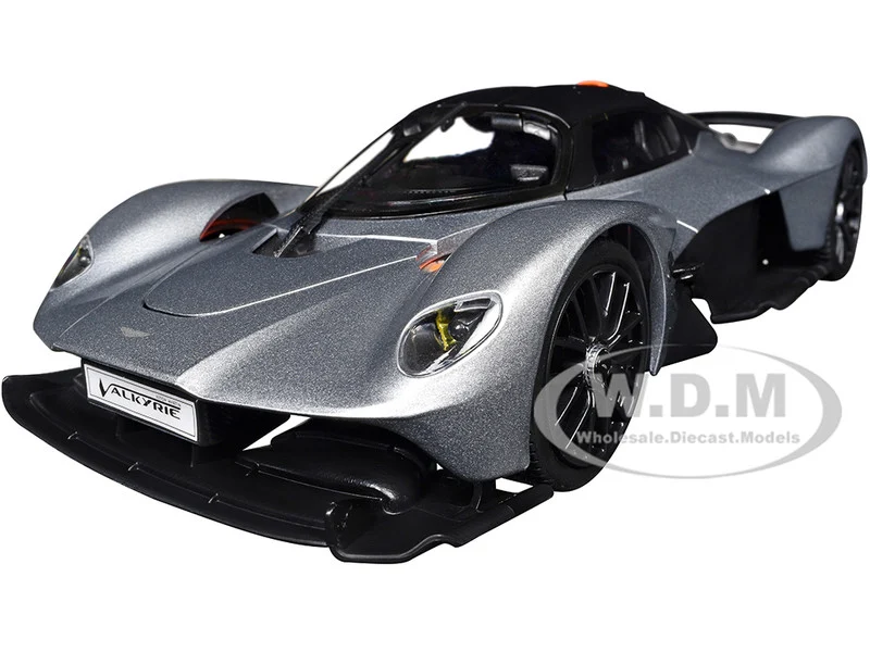Aston Martin Valkyrie Silver Metallic with Matt Black Top "Special Edition" Series 1/18 Diecast Model Car by Maisto - Aston Martin Models