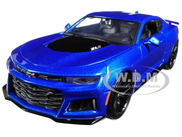 2017 Chevrolet Camaro ZL1 Blue Metallic 1/24 Diecast Model Car by Maisto - Chevrolet Models
