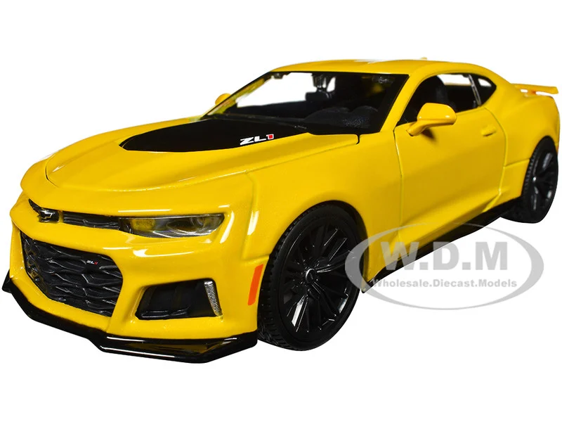 2017 Chevrolet Camaro ZL1 Yellow Metallic "Special Edition" 1/24 Diecast Model Car by Maisto - Chevrolet Models