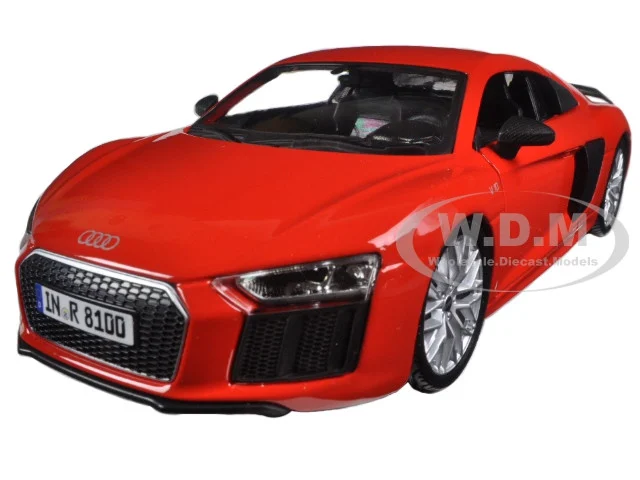 Audi R8 V10 Plus Red Special Edition 1/24 Diecast Model Car by Maisto - Audi Models