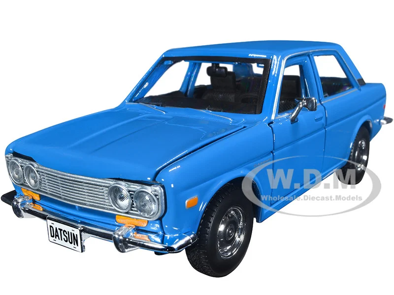 1971 Datsun 510 Blue "Special Edition" 1/24 Diecast Model Car by Maisto - Datsun Models