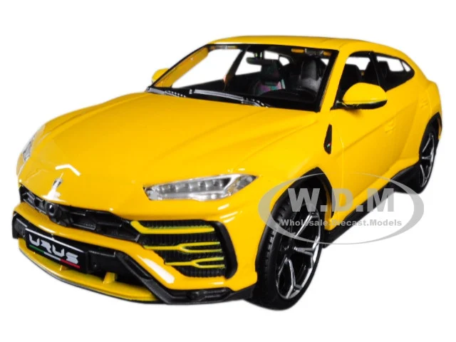 Lamborghini Urus Yellow 1/24 Diecast Model Car by Maisto - Lamborghini Models