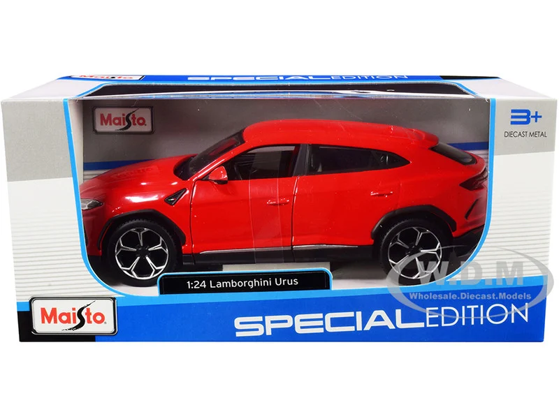 Lamborghini Urus Red "Special Edition" Series 1/24 Diecast Model Car by Maisto - Lamborghini Models