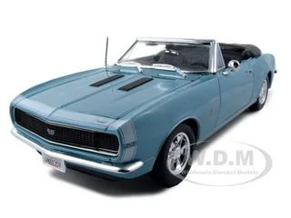 1967 Chevrolet Camaro SS 396 Convertible Turquoise 1/18 Diecast Model Car by Maisto - Chevrolet Models