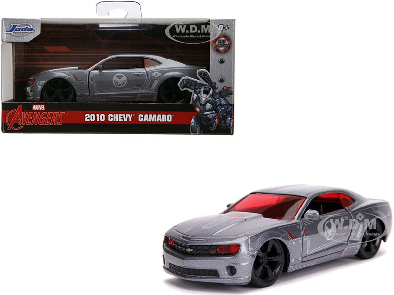 2010 Chevrolet Camaro Silver "War Machine" "Avengers" "Marvel" Series 1/32 Diecast Model Car by Jada - Chevrolet Models