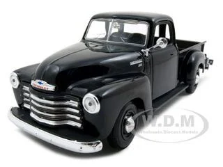 1950 Chevrolet 3100 Pickup Truck Black 1/25 Diecast Model Car by Maisto - Chevrolet Models