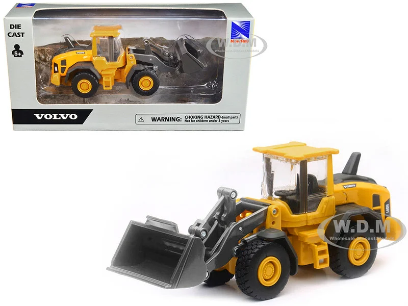 Volvo L60H Wheel Loader Yellow Diecast Model by New Ray - Volvo Models