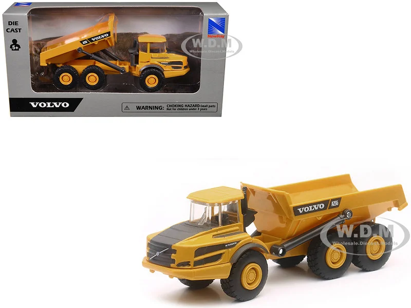 Volvo A25G Dump Truck Yellow Diecast Model by New Ray - Volvo Models