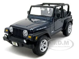 Jeep Wrangler Rubicon Dark Blue 1/27 Diecast Model Car by Maisto - Jeep Models