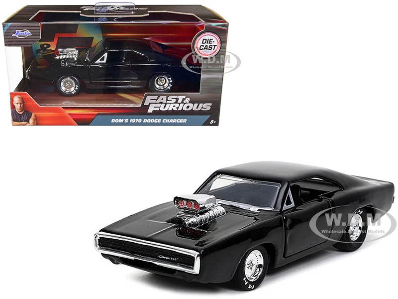 Dom's 1970 Dodge Charger 500 Black "Fast & Furious 9 F9" (2021) Movie 1/32 Diecast Model Car by Jada - Dodge Models