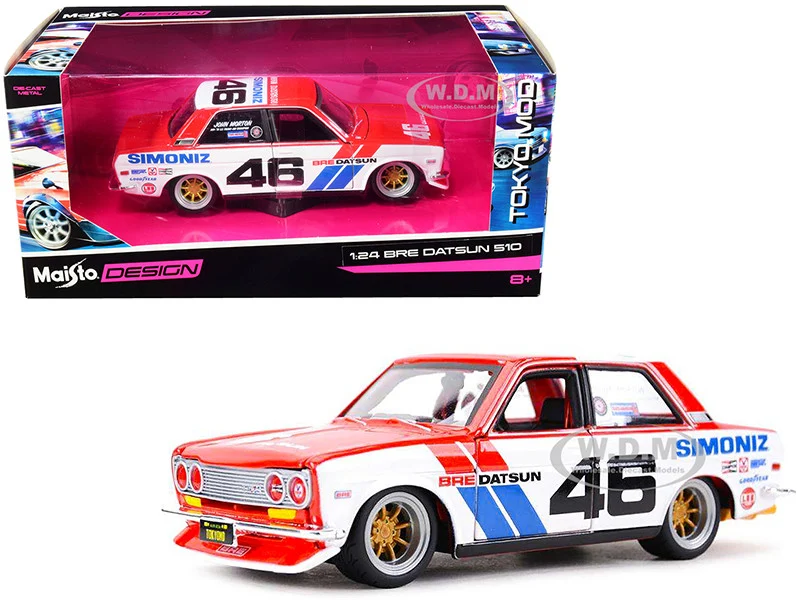 Datsun 510 #46 "Simoniz" BRE (Brock Racing Enterprises) "Tokyo Mod" 1/24 Diecast Model Car by Maisto - Datsun Models