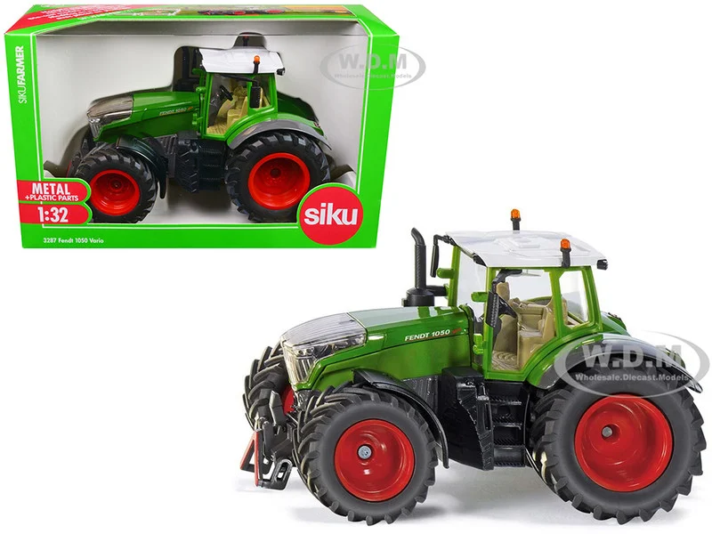 Fendt 1050 Vario Tractor Green with White Top 1/32 Diecast Model by Siku - Tractors & Farm Models