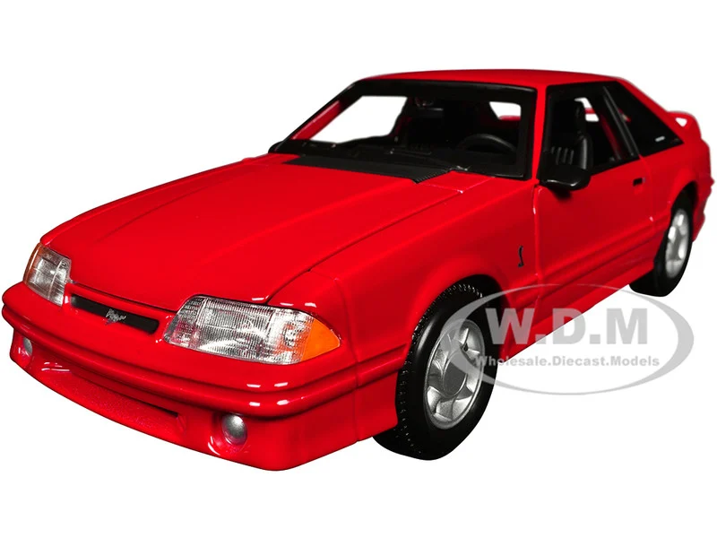 1993 Ford Mustang SVT Cobra Red "Special Edition" Series 1/24 Diecast Model Car by Maisto - Ford Models