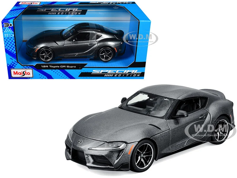 Toyota GR Supra Gray Metallic "Special Edition" Series 1/24 Diecast Model Car by Maisto - Toyota Models