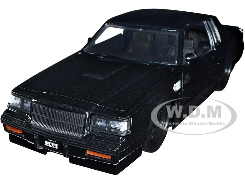 1987 Buick Grand National Black Metallic "Blackbird" "Bigtime Muscle" Series 1/24 Diecast Model Car by Jada - Buick Models
