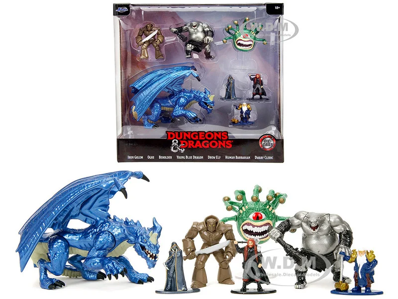 "Dungeons and Dragons" Set of 7 Diecast Figures by Jada - Movie/TV Series Models