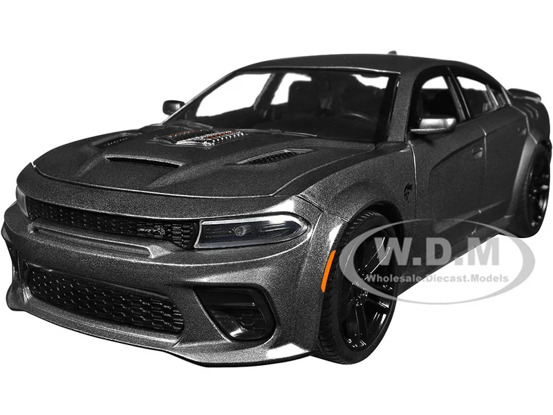 2021 Dodge Charger SRT Hellcat Gray Metallic "Fast X" (2023) Movie "Fast & Furious" Series 1/24 Diecast Model Car by Jada - Dodge Models
