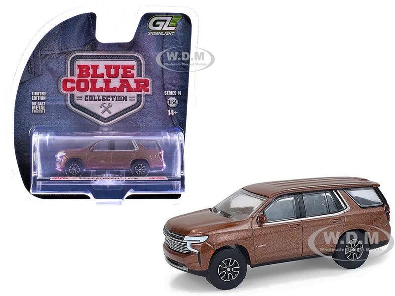 2022 Chevrolet Tahoe Auburn Metallic "Blue Collar Collection" Series 14 1/64 Diecast Model Car by Greenlight - Chevrolet Models