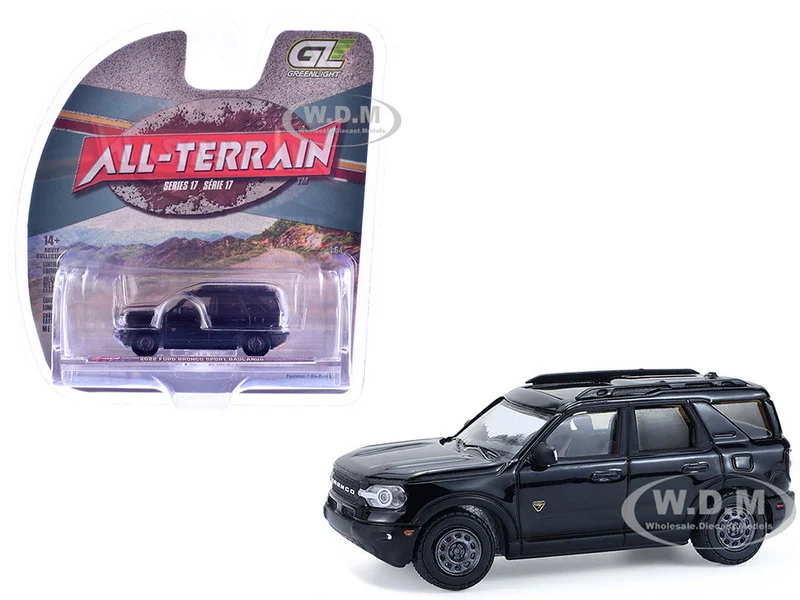 2022 Ford Bronco Sport Badlands Black "All Terrain" Series 17 1/64 Diecast Model Car by Greenlight - Ford Models