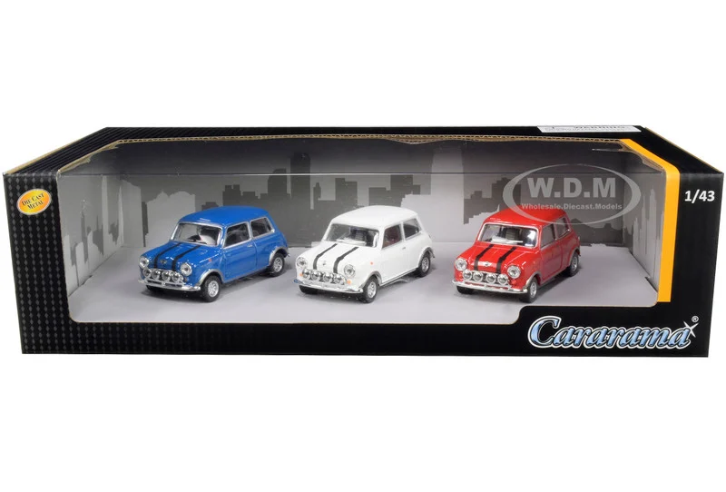 Mini Cooper 3 piece Gift Set 1/43 Diecast Model Cars by Cararama - Mini Cooper Models