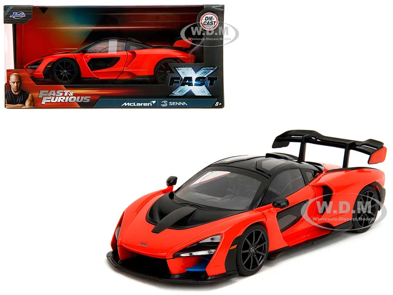 McLaren Senna Red and Black "Fast X" (2023) Movie "Fast & Furious" Series 1/24 Diecast Model Car by Jada - Movie/TV Series Models