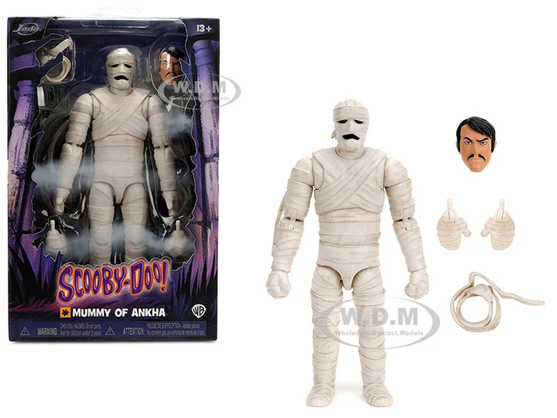 Mummy of Ankha 7" Moveable Figure with Accessories and Alternate Head and Hands "Scooby-Doo!" Franchise Model by Jada