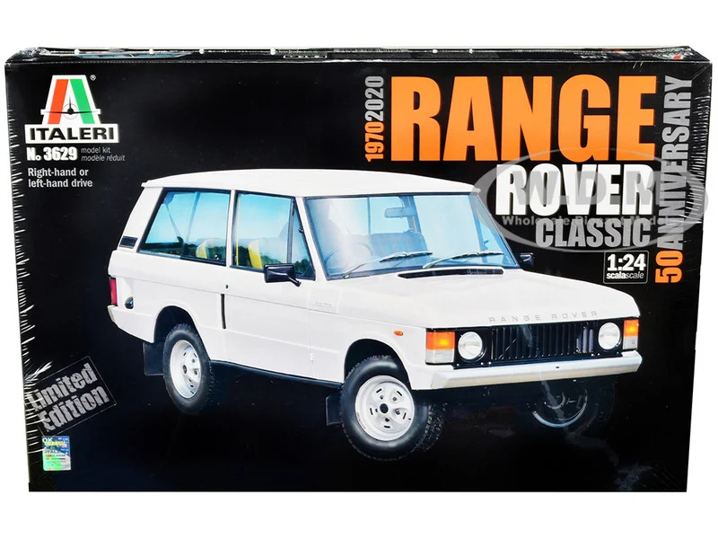 Skill 3 Model Kit Land Rover Range Rover Classic 50th Anniversary 1/24 Scale Model by Italeri - Range/Land Rover Models