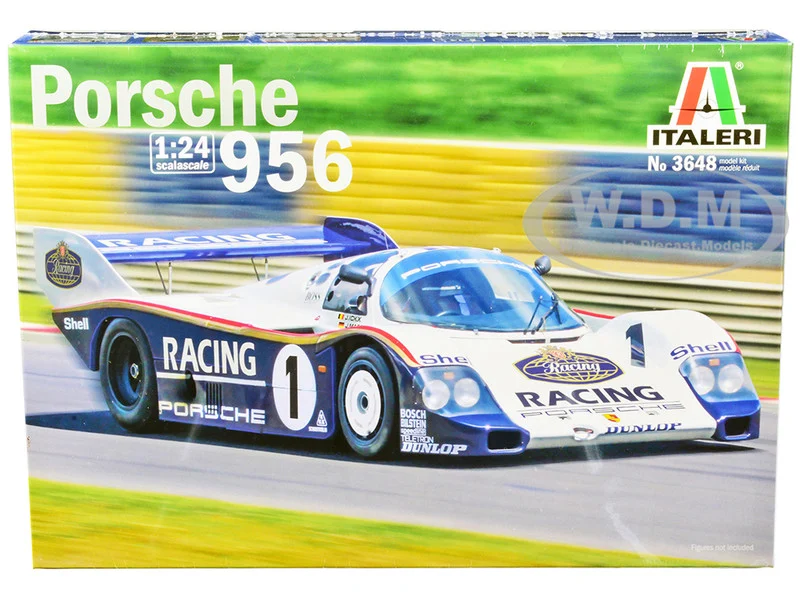 Skill 2 Model Kit Porsche 956 1/24 Scale Model by Italeri - Porsche Models