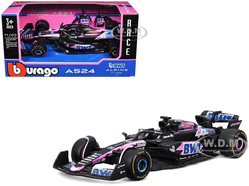 Alpine A524 #31 Esteban Ocon "BWT" "Formula One F1 World Championship" (2024) "Race" Series 1/43 Diecast Model Car by Bburago - Formula 1 Models