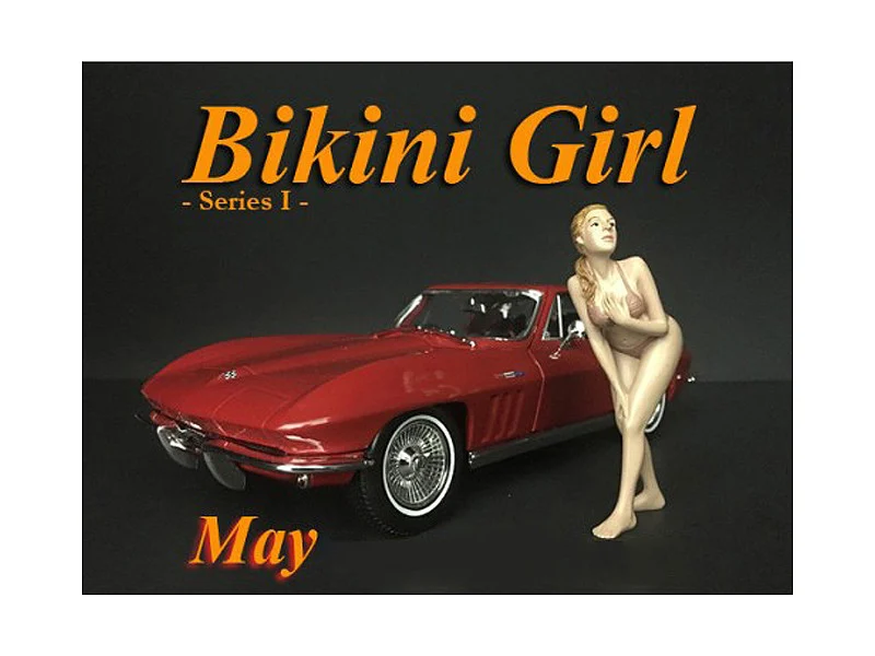 May Bikini Calendar Girl Figure for 1/24 Scale Models by American Diorama - Accessories