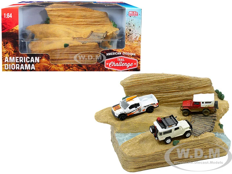 "Trail Challenge" Resin Diorama for 1/64 Scale Models by American Diorama - Accessories