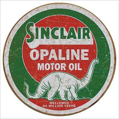 Sinclair Opaline Motor Oil Metal Sign - Desperate Enterprises