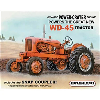 Allis-Chalmers-WD45 Metal Sign