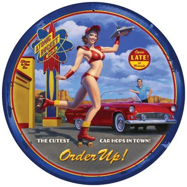 Car Hop Metal Sign - Vintage Sign Co.
