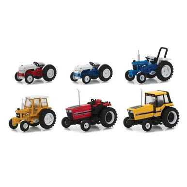 Down on the Farm 1/64 Die Cast Model Tractor Set - Greenlight