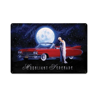 Moonlight Serenade Metal Sign - Vintage Sign Co.