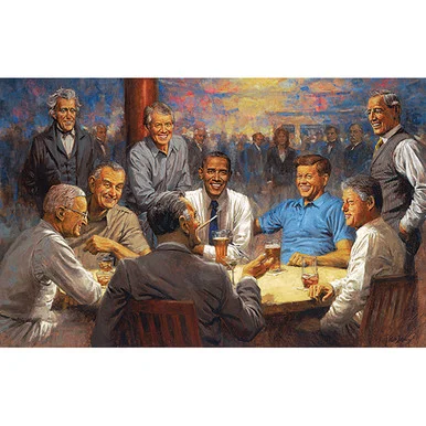 The Democrat Club 550 Piece Jigsaw Puzzle - SunsOut