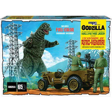 Godzilla Army Jeep Model 1/25 Kit - MPC Models