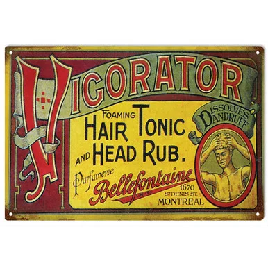 Vigorator Head Rub Metal Sign - Reedyville Goods