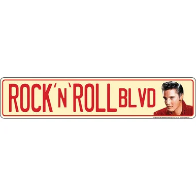 Elvis Presley Rock n Roll Blvd Sign - Signs 4 Fun