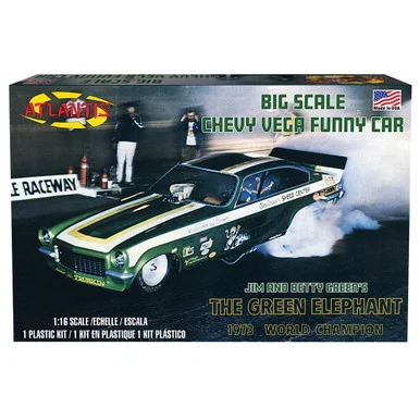 Green Elephant Vega Funny Car 1/16 Kit - Atlantis Models